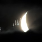 Mond bedeckt Jupiter / 15.7.2012 / Leica-Spektiv ca. 1260mm, Canon Eos 600d, ISO3200, 2 Sek. / G. Wimmer