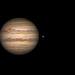 Jupiter / 3.2.2015 / Astro-Physics Starfire 18cm-Refraktor f/9, 3x-Barlow, Summe aus 1200 Bildern / R. Klemm