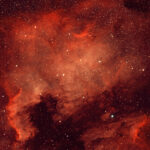 2022-06-26 / NGC7000 (Nordamerika-Nebel) / Skywatcher Esprit80 400mm F5 - Filter HO - ASI2600MC - 90min / A.-M. Deckwerth