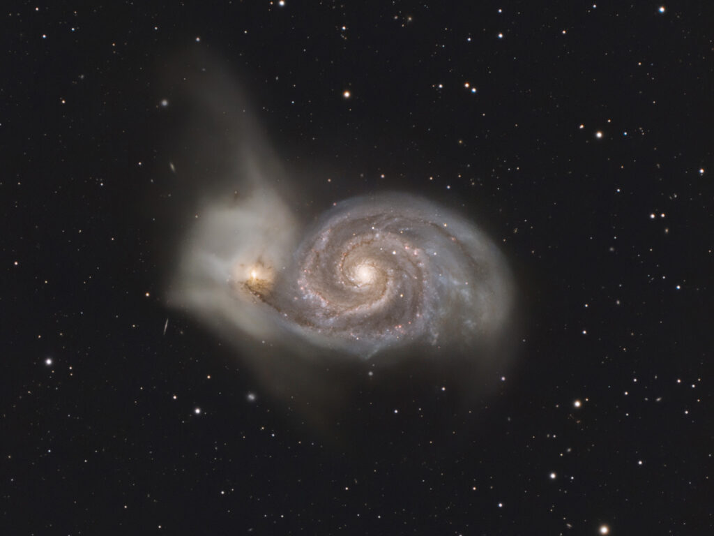 2024-05-01 ff / M51 (Whirlpool-Galaxie) / StarFire180EDT 1240mm F6,9 - ASI533MCpro - 12h / J.Liebl